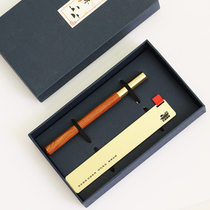 Redwood Pen Red Boat Spirit New Year Christmas Bookmarks Graduation Meeting Metal Brass Gifts Business Custom logo