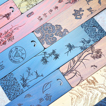Signature pen Chinese style wooden bookmarks creative company with hand gift mahogany bookmarks custom logo