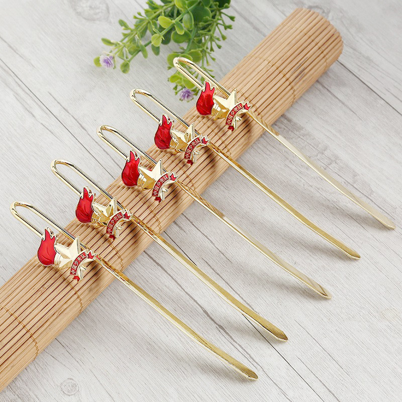 China Teen Pioneer Bookmarking Group Build Creative Metal Gift Students Little Freshener to book a lettering-Taobao