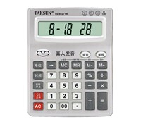  DXN TS-8827TA Real person pronunciation calculator with plus function 8-digit voice calculator wholesale