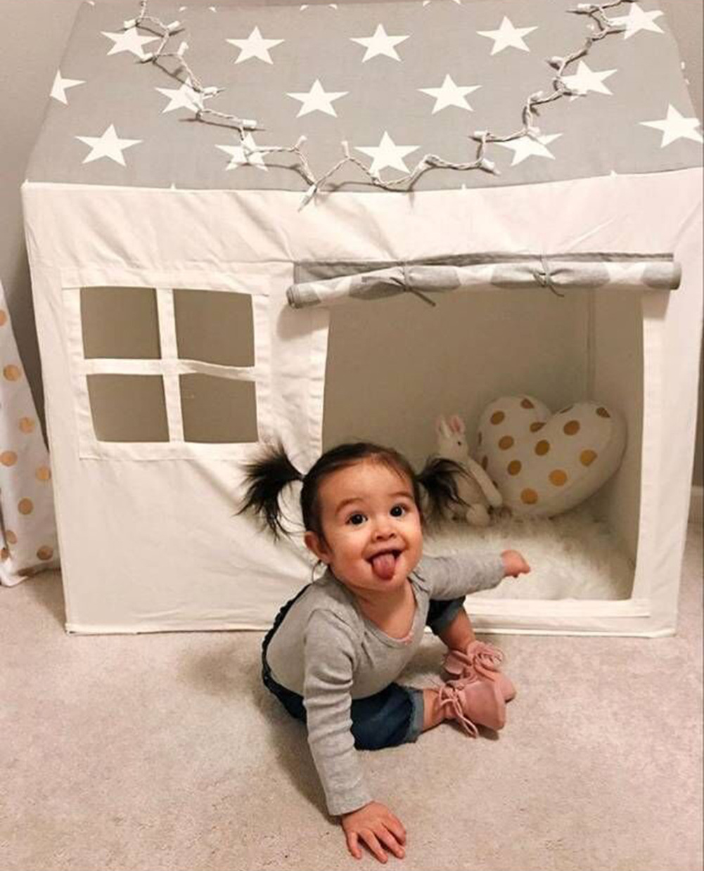 Nordic style children's game tent princess tent play house game house children's room layout house tent