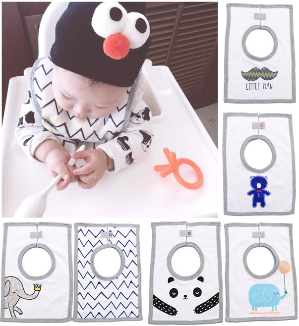 ins exploits baby bib pocket baby bib saliva towel for dinner pocket square by button towel stock