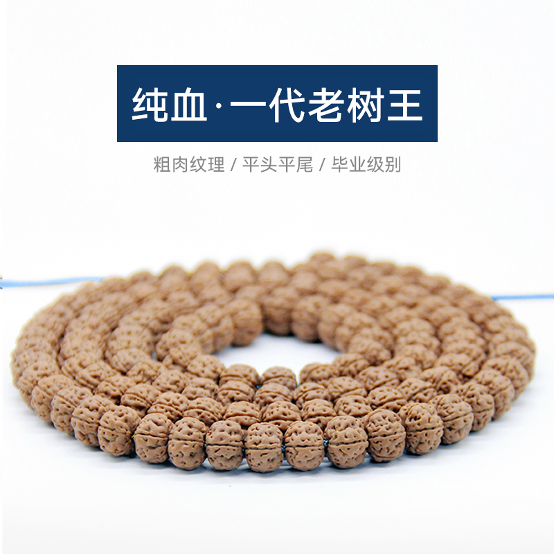 【King of Old Trees】108 Premium Pumpkin Stump Small Vajra Bodhi Seeds Bracelet for Men and Women