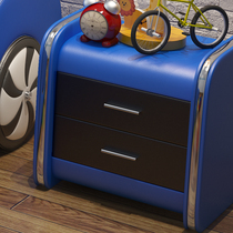 Modern bedroom bedside table fashion simple drawer storage leather bedside cabinet furniture custom