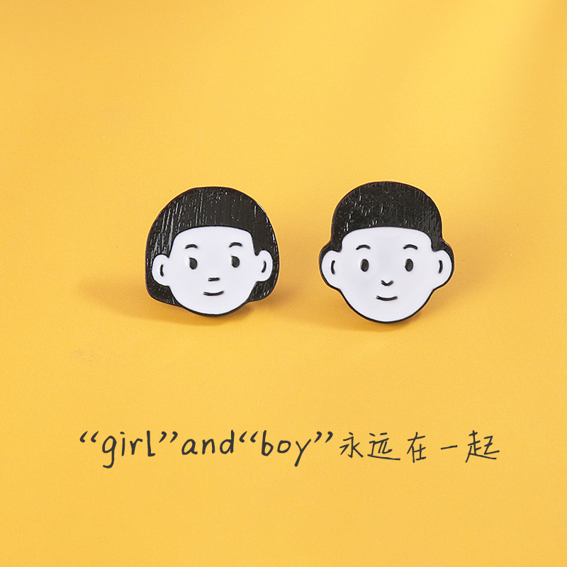 Brooch couple gift a pair to commemorate the new year to send girlfriend boys birthday boyfriend special Valentine's Day gadgets