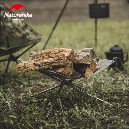 (Naturehike Glamping) Norway guests can be folded with folding incineration fire frame Barbecue Stainless Steel Barbecue Firewood Stove