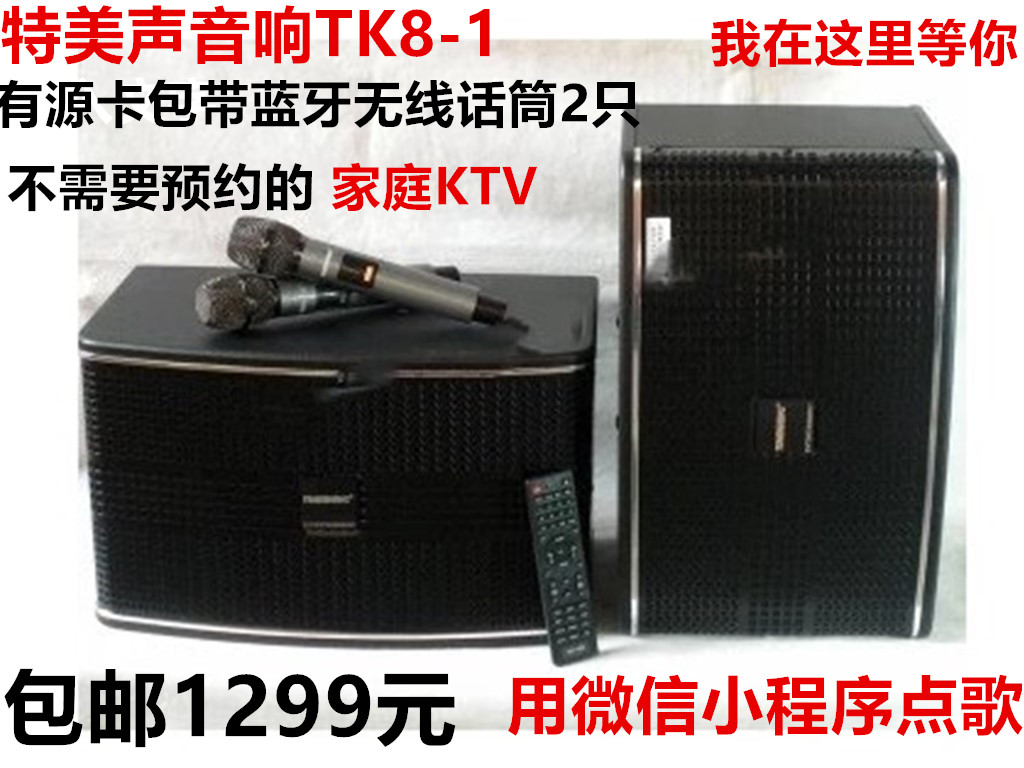 Temeisheng KTV10-10 Family Bluetooth KTV Conference Active Card Pack Singing Outdoor High-End Smart Box - Taobao