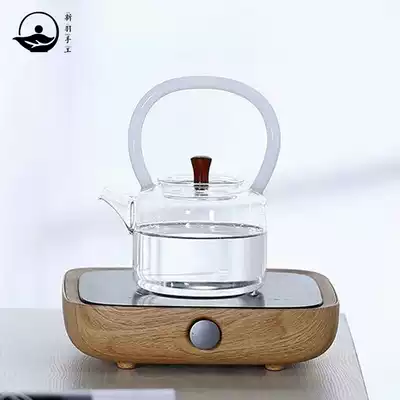 Xinyu handmade thickened glass tea maker high temperature resistant flower teapot Filter Kettle Black Crystal stove boiling water bubble teapot