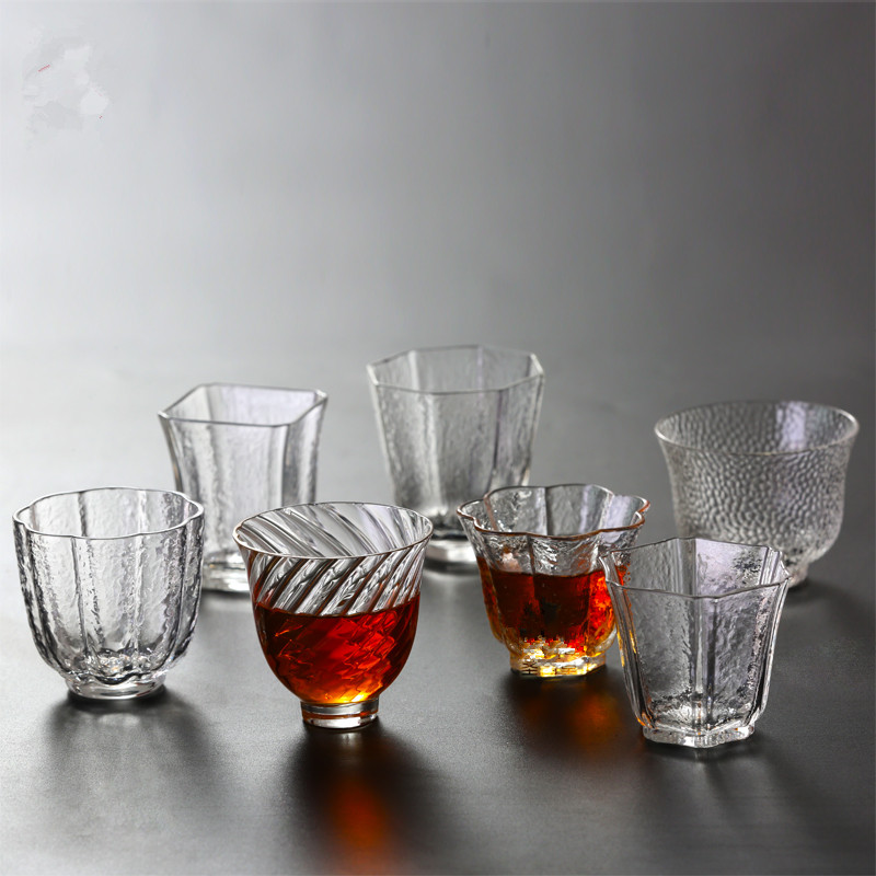 New Products Heat Resistant Thickening Handmade Glass Cups Day Style Pint Tea Cup Hammered Tea Cup Personal Tea Cup Personal Teacup Kongfu Tea Furniture