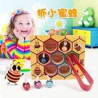 Trẻ em chơi nhà bắt ong hộp trò chơi bắt côn trùng Montessori giáo dục sớm câu đố bé gái nhận dạng màu đồ chơi thiết bị mầm non