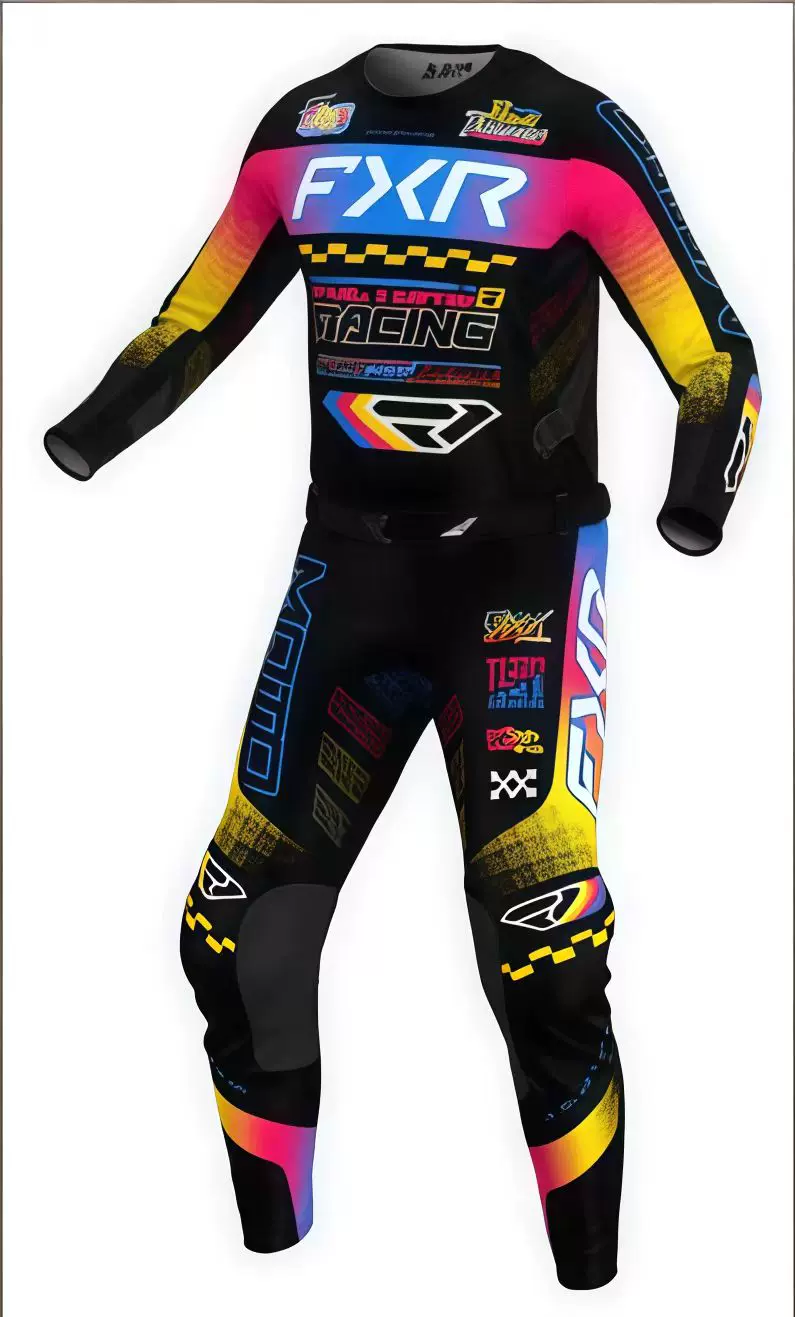 Off-road jersey, set, racing car for training