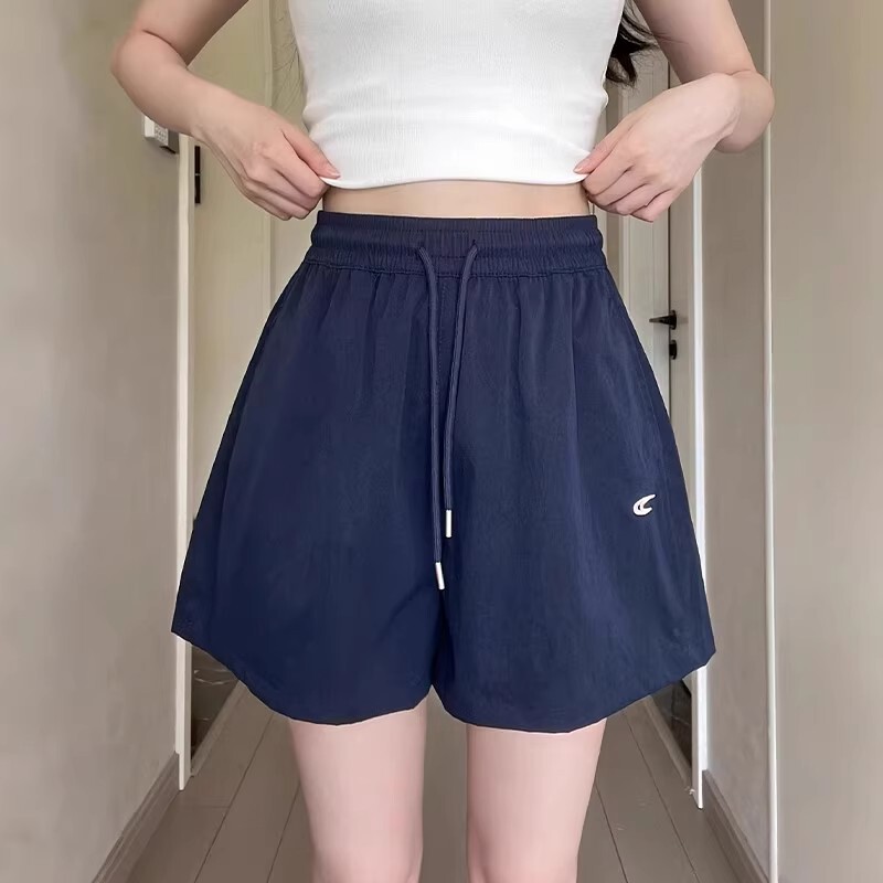 Women's Summer Sports Shorts 2026 New Style High-Waisted A-Line Slimming Loose Casual Running Quick-Drying Five-Point Pants
