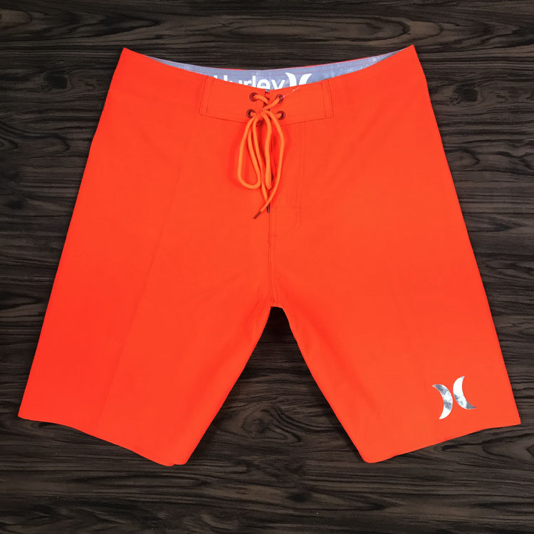 Men's fitness competition beach pants orange casual sports shorts loose large size surf pants summer five-point pants