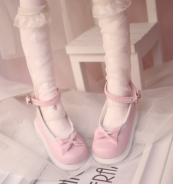 bjd baby shoes small fragrance bow shoes 2 colors into 1 4 for