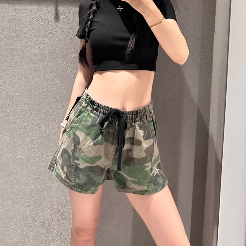 [in Stock] S Cross Statue Rising Workwear Shorts Camouflage Cotton Shorts for Summer Outfits
