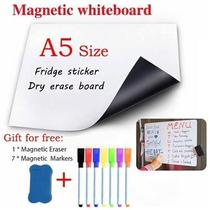 A5 Size Mini Magnet Whiteboard White Board Fridge Stic