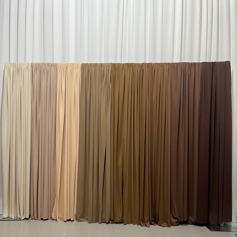 Wedding Curtain Korean Wedding Ceiling Stretch Cloth Milk Silk Stage Background Curtain Wedding Ceiling Curtain Decoration