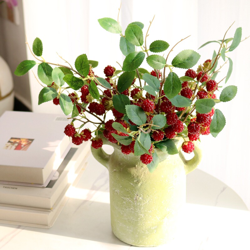 Simulated Raspberry Red Berries Mulberry Red Fruit Artificial Flowers Home Living Room Table Decoration Photography Props Wedding Decoration Simulated Raspberry Red Berries Mulberry Red Fruit Artificial Flowers Home Living Room Table Decoration Photography Props Wedding Decoration