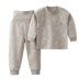 Baby Qiuyi Qiuku Set Cotton Đồ lót cho trẻ em Cô gái bảo vệ eo cao Belly Boy Boy Spring Spring Pyjama quần giữ nhiệt bé gái Quần áo lót