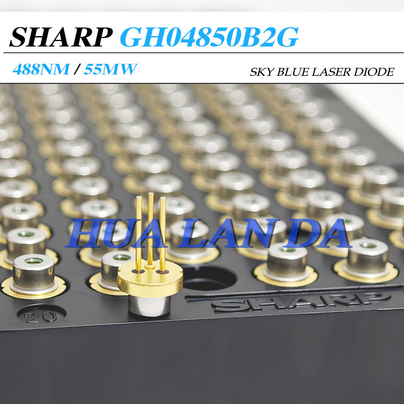 夏普488nm55mW 天蓝光 激光二极管 GH04850B2G 全新原装 有量议价