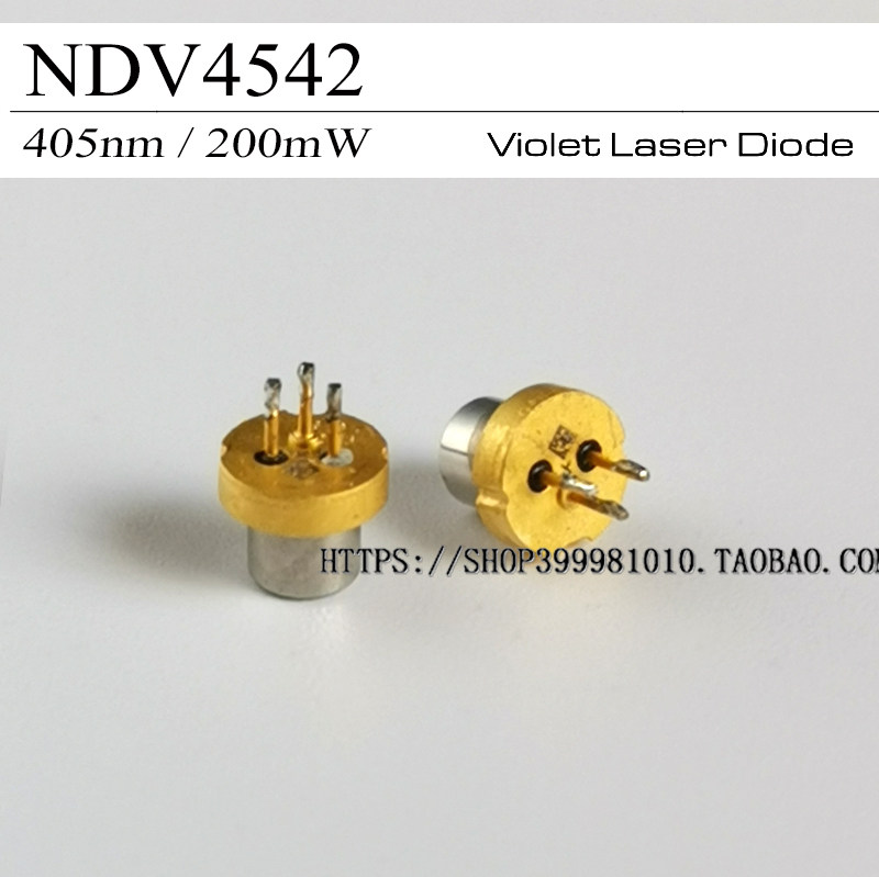 实物 拆机日亚NDV4542 405nm 200mW-400mW 单模大功率 激光二极管