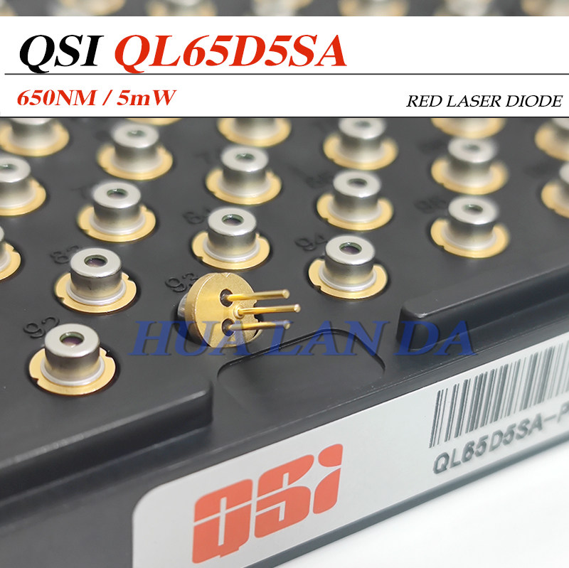韩国QSI 全新原装 650nm5mW 红光激光二极管 QL65D5SA 带PD N型