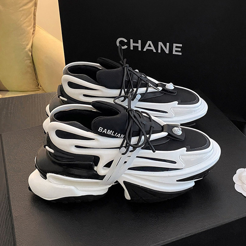 European Style Spaceship Space Shoes Niche Couple Bullet Dad Shoes Men's Trendy Tech-Inspired Yacht Shoes Women's