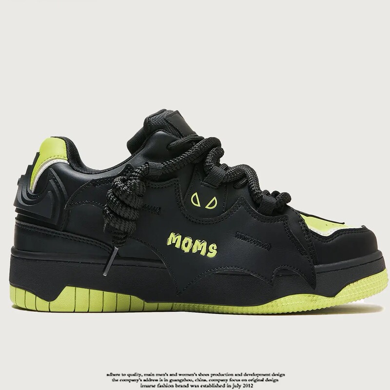 【Black Warrior】2026 Spring National Trend Batman Loafers Thick-Soled Height-Increasing Unisex Sneakers