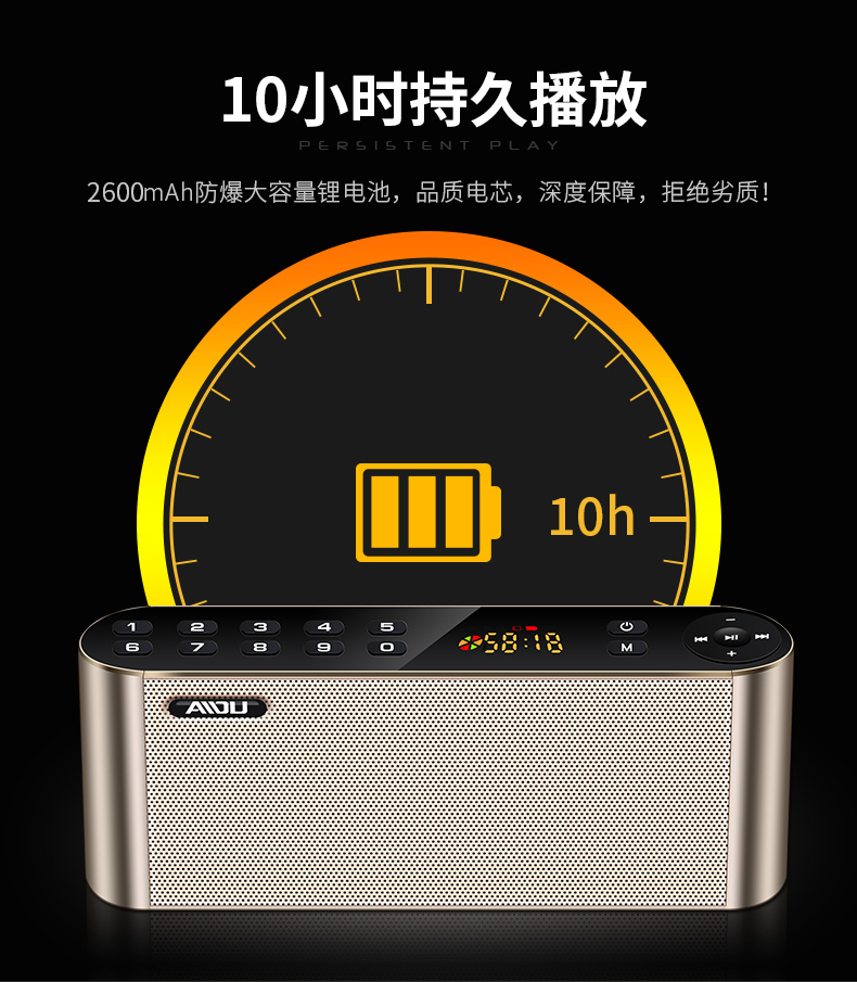hộp phát wifi Old man mới radio di động đa chức năng sạc loa nhỏ máy nghe nhạc kỹ thuật số cũ âm thanh một - Trình phát TV thông minh cục wifi