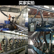 Universal positioning bamboo pipe smoking cover bell mouth exhaust suction arm stainless steel gas collection industry dust suction cover