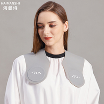 Internet celebrity style hair cutting shawl shoulder pad waterproof and anti-static hair cutting hair dyeing and perming special broken hair shawl silicone shawl pad