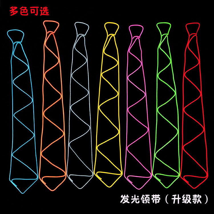 el glow tie party props masquerade ball carnival glow tie live party atmosphere tie