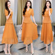 High-end professional suit female 2022 summer new fashion temperament goddess fan slim waist pleated skirt two-piece set