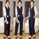 High-end professional suit female 2023 spring new fashion royal sister temperament goddess fan suit casual pants two-piece set