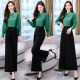 Professional wide-leg pants suit female 2023 spring and autumn new fashion temperament goddess Fan Yujie high waist drape two-piece suit