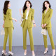 Professional suit female 2022 autumn new fashion temperament celebrity goddess fan work clothes formal suit two-piece suit