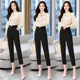 High-end professional suit female 2022 autumn new fashion temperament goddess Fan Yangqi age-reducing pants two-piece suit