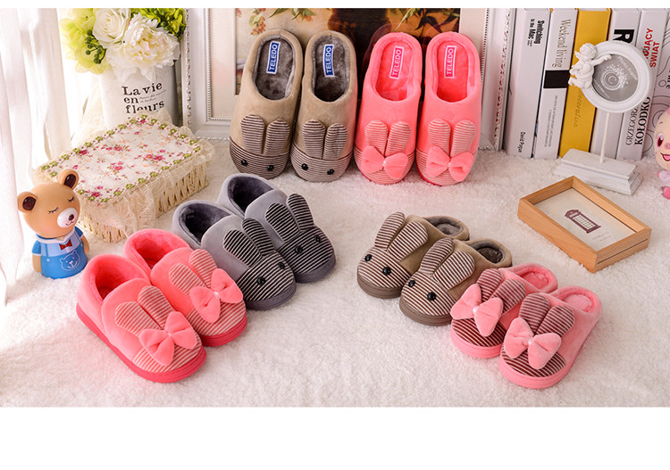 Pantoufles enfants en suède pour hiver - semelle PU - Ref 1031269 Image 8