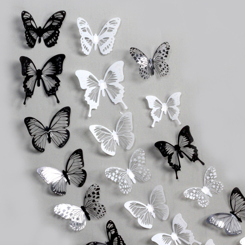 Pvc Stereo Colorful Artificial Butterfly Rose Bouquet Decoration DIY Handmade Accessories Floral Flower Packaging Materials