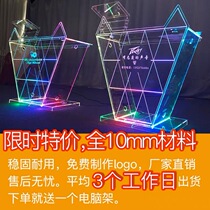 Box player table acrylic DJ table bar luminous LED table nightclub audio shelf ktv mixer