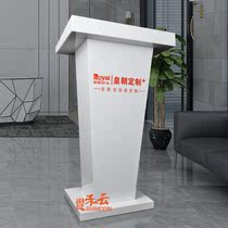 Customized cinema ticket counter white acrylic podium Real Estate Restaurant ticket desk reception desk front desk