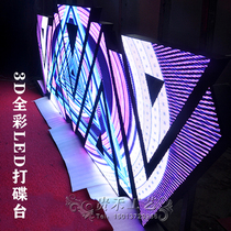 Special-shaped LED full color display djing table Magic bar mixer Bat Dj table Naked eye 3D machine