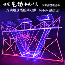 Acrylic luminous table Bar DJ table Djing table LED luminous mixing table Colorful lighting audio console sub
