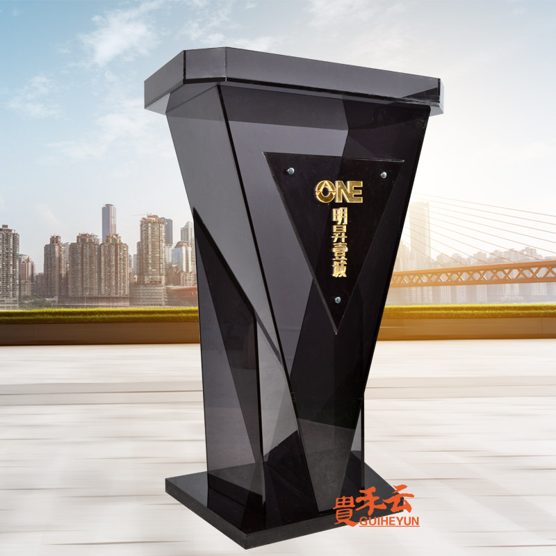 Simple acrylic podium podium Sales Department Fashion reception desk Welcome desk podium small vertical light luxury