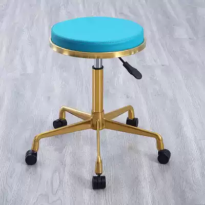 Dagongstool stainless steel light luxury master chair rotating explosion-proof pulley lifting bar chair beauty stool tide