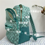 Оригинальный небольшой дизайнерский вместительный и большой ранец, сумка через плечо для школьников, брендовые шахматы, рюкзак, тренд сезона, в корейском стиле