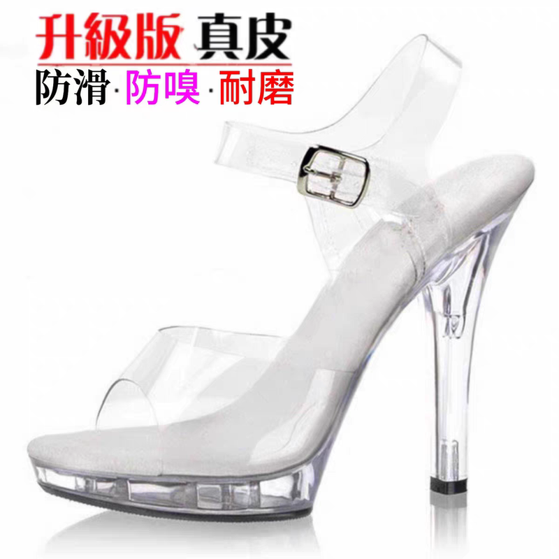 Factory Direct Sales Bikini Competition Shoes High Heels Stiletto Heels Fitness Model Catwalk Performance Beautiful Buttocks Transparent Sexy Sandals