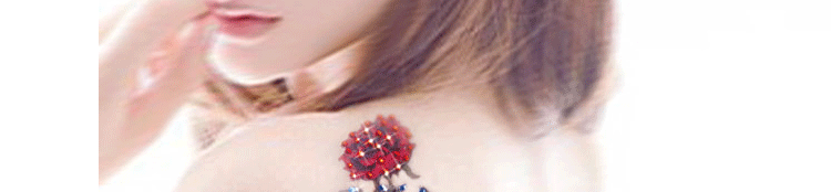 Dán hình xăm không thấm nước nữ lâu dài cánh tay hoa sáng tạo 3D Hàn Quốc mô phỏng sexy tattoo body painted rhinestone dán hình xăm dán nước