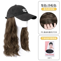 Черная шляпа шерсть [холодный коричневый] + сеть волос