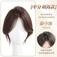 Модернизированные натуральные волосы, смешанный шелковый стиль [Мокко Браун] - характерная челка.